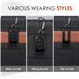 GlasFlength Étuis de Ceinture pour Téléphone, Pochette Smartphone avec Clip de Ceinture et Mousqueton Sacoche Ceinture Homme Com