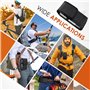 GlasFlength Étuis de Ceinture pour Téléphone, Pochette Smartphone avec Clip de Ceinture et Mousqueton Sacoche Ceinture Homme Com