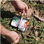 TinTackle Pro – Kit de survie compact avec mini moulinet | Équipement de pêche d'urgence ultraléger pour le camping, la randonné