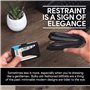 ROSSM Portefeuille pour Hommes avec Blocage RFID - Porte-Cartes de crédit Minimaliste en Fibre de Carbone et métal pour Hommes a
