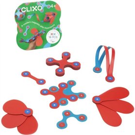Jeu de Construction Magnétique - GIPSY TOYS - Itsy CLIXO - 18 pieces - Multicolore - Des 4 ans