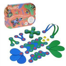 Jeu de Construction Magnétique - GIPSY TOYS - Crew Pack CLIXO - 30 pieces - Flexible - Durable