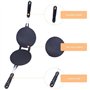 Agatige Gaufrier de cornet, Plateau de Cuisson Croustillant aux Oeufs TrayMoule à Oeufs Antiadhésif Outil de Cuisson à Tarte Cro