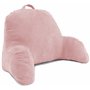 Deluxe Comfort Repose-lit en microsuède – Coussin de dossier avec accoudoirs – Oreiller de repos de lit – Chaise longue de lectu