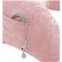 Deluxe Comfort Repose-lit en microsuède – Coussin de dossier avec accoudoirs – Oreiller de repos de lit – Chaise longue de lectu