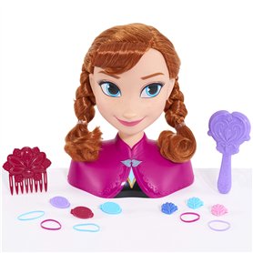 JP Disney Styling JPL32032 La Reine des Neiges Anna Tête à coiffer sans Couleur