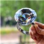 Besot Décoration de Mariage 8 cm Cristal Verre Grand Diamant Bague Romantique Proposition Mariage Accessoires Maison Ornements f