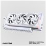 Phanteks Premium Vertikales GPU-Bracket PCIe 4.0 x 16 Riser-Kabel, DRGB - 220 mm, weiß