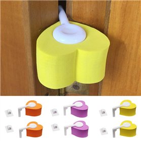 Lot de 6 Bloque de Porte Sur Charnière Protecteur de Doigt Protection en 3 Couleur Sécurité Bébé Maison