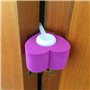 Lot de 6 Bloque de Porte Sur Charnière Protecteur de Doigt Protection en 3 Couleur Sécurité Bébé Maison