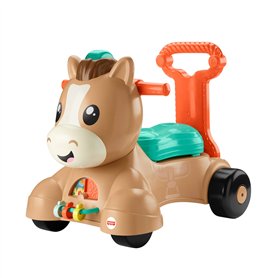 Fisher-Price Trotteur Musical Poney et Porteur évolutif avec Rebond