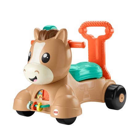Fisher-Price Trotteur Musical Poney et Porteur évolutif avec Rebond