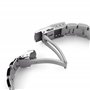 20mm Metal Band Montre Affichage Bracelet Acier Inoxydable Argent et Cadran SS201803B032