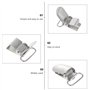 WINOMO 20pcs Clip Bretelle DIY Attaches Bretelles Bretelle Accessoire