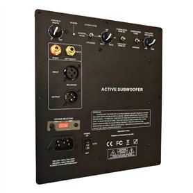 WAudio Amplificateur de plaque de caisson de basses classe D 350 W - Amplificateur haute performance pour caisson de basses