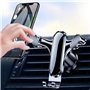 Support Telephone Voiture pour Renault Twingo 3 2014-2018, 360° Rotation Porte Téléphone Voiture pour iPhone Galaxy