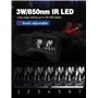 SUZLAZYR Lunettes de vision nocturne montées sur la tête, jumelles de vision nocturne en couleur 2,5 K pour adultes, enregistrem