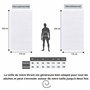 Kit Ihram Hajj et Omra pèlrinage Adulte 1350grame sac banane et ceinture Ensemble de 2 serviettes blanches épaisse 110 x 220 cm 