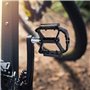JXJXJX Pédales réfléchissantes pour VTT – Pédales plates en aluminium CNC à 3 roulements | Surface antidérapante avec bandes réf