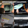 Pare-soleil pliable pour pare-brise de voiture compatible avec Discovery 4 LR4 2004-2016 Pare-soleil pour fenêtre avant de voitu