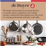 De Buyer - Moule à manqué évasé en acier antiadhésif - Diamètre 28 cm -, Noir