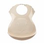 THERMOBABY Bavoir Semi-Rigide Avec Récupérateur - Fabriqué En France - Marron Glacé