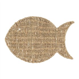 SET TABLE POISSON SUMATRA EN JONC DE MER