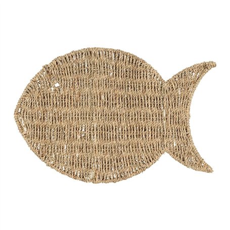 SET TABLE POISSON SUMATRA EN JONC DE MER