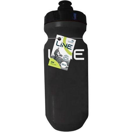 LINE GOURDE 650 ML - WATER BOTTLE - BIDON D'HYDRATATION NOIR/VERT