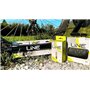 LINE GOURDE 650 ML - WATER BOTTLE - BIDON D'HYDRATATION NOIR/VERT
