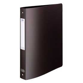OXFORD Classeur Memphis A4 Dos 40mm 4 Anneaux Ronds Couverture Polypro Noir