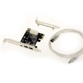 KALEA-INFORMATIQUE Carte contrôleur PCI Express PCIe vers FireWire 400 IEEE1394a 2+1 Ports 6 Points et 4 Points avec Chipset Via