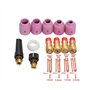 RCBCPLGLNK 16pc Tig Kit de lentille for gaz résistant for la Torche de Soudure WP-17/18/66 TIG Chalumeau Buse de soudage