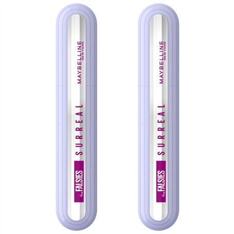 Maybelline New-York - Mascaras Effet Extension de Cils - Longueur & Volume - Tenue 24H - The Falsies Surreal - Noir - Lot de 2 x