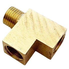 Adaptateur D'angle De Répartiteur En T En Laiton Fileté M10 X 1 Mm For Connexion De Capteur De Pression D'huile For La Plupart D