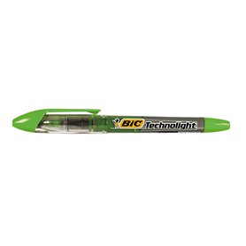 BIC Surligneur "Technolight" Liquid Ink Pointe Biseautée Vert