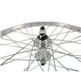 BIKE ORIGINAL - Roue Arrière 20" - Jante Aluminium Simple Parois - Moyeu Aluminium à Écrous - Compatible Pneus 35 à 65 mm - 36 R