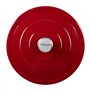 Sitram 716468 Cocotte ronde en fonte émaillée 5,2 litres Ø 28 cm H 10.5 cm - Extérieur Rouge Rubis intérieur Noir - toutes sourc