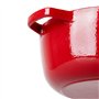 Sitram 716468 Cocotte ronde en fonte émaillée 5,2 litres Ø 28 cm H 10.5 cm - Extérieur Rouge Rubis intérieur Noir - toutes sourc