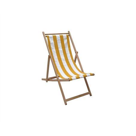 Chaise Longue Jardin Prive Jaune 101 x 56 x 96 cm - Marque : Jardin Prive - EAN : 3113610182152