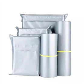 Sacs postaux personnalisés gris argenté