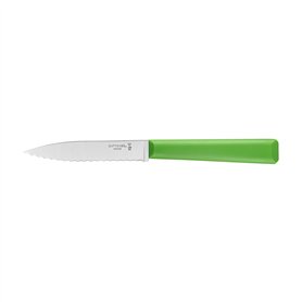 Opinel - N°313 Couteau Cranté de Cuisine Les Essentiels - Lame Dentée Acier Inoxydable - Manche Polymère Robuste - Passe au Lave