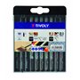 TIVOLY XT50572004300 - Estuche mixto 10 hojas Madera blanda y aglomerado: 4 hojas de corte A B C D/Plástico: 2 hojas corte A D/E