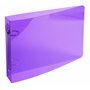 Exacompta - Réf. 51090E - Classeur semi-rigide Polypro Crystal -2 anneaux ronds diamètre 25 mm - Dos 35 mm - Dimensions extérieu