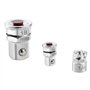 FACOM - Lot de 2 Adaptateurs pour Clé à Cliquet - 1 Adaptateur pour Clé 10mm avec Douille Carrée 1/4" et Embout 6 Pans et 1 Adap