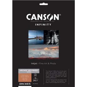 CANSON Infinity ARCHES BFK Rives - Pochette 10 feuilles de papier photo A4 310g/m² - Blanc