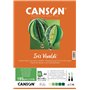 CANSON Iris Vivaldi - Paquet 25 feuilles de papier A3 - 185g/m² - Assortiment de vert
