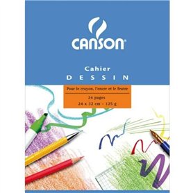 Canson 200027109 Cahier à dessin 245x315 24 pages