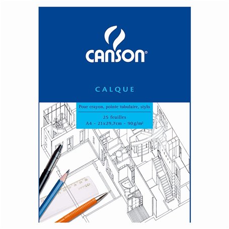 Canson Bloc Papier calque A4 21 x 29