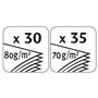 Maped - Perforateur Advanced Metal 2 trous - Perfore 30/35 feuilles simultanément - A6303 - Garantie 10 ans - Argenté
